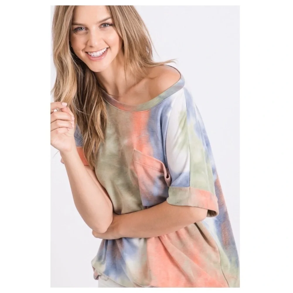 ❤️ Pretty tie dye top, size large. - Picture 3 of 11